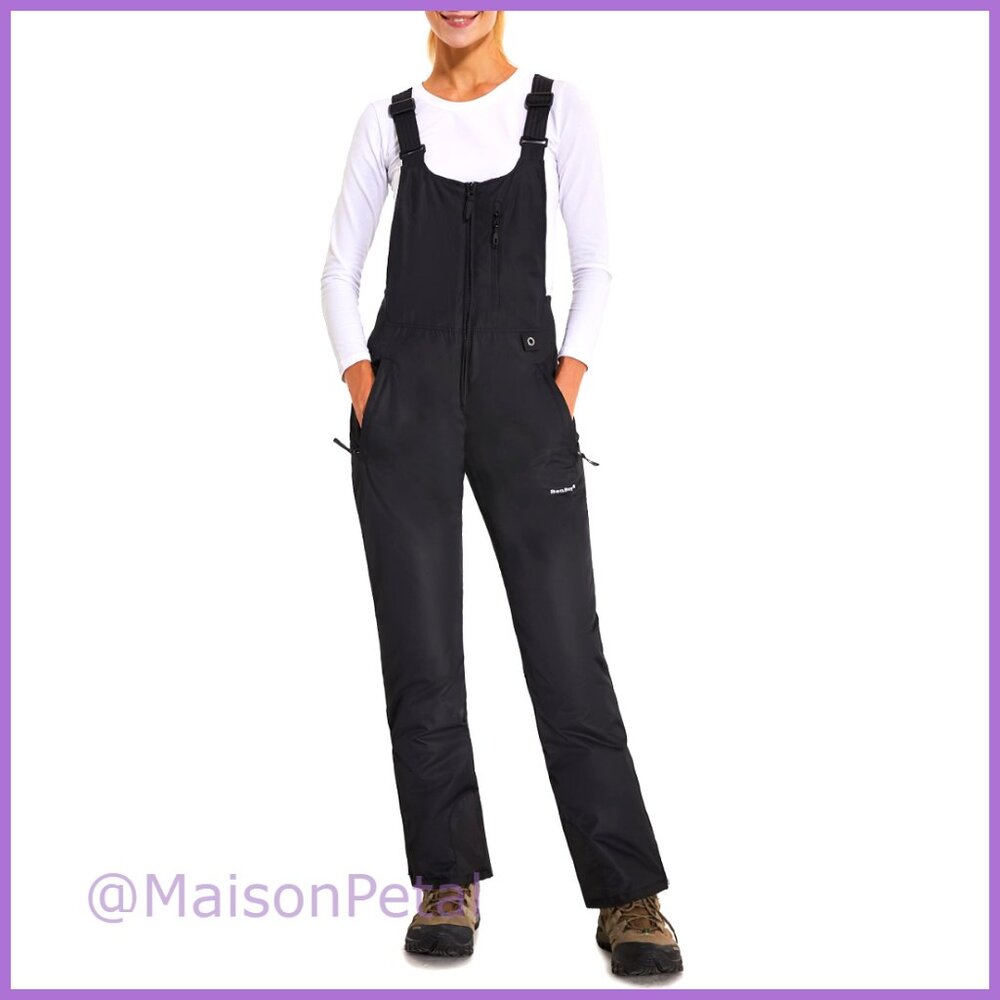 Waterproof Windproof Insulated Snow Bibs Ski Overalls Winter